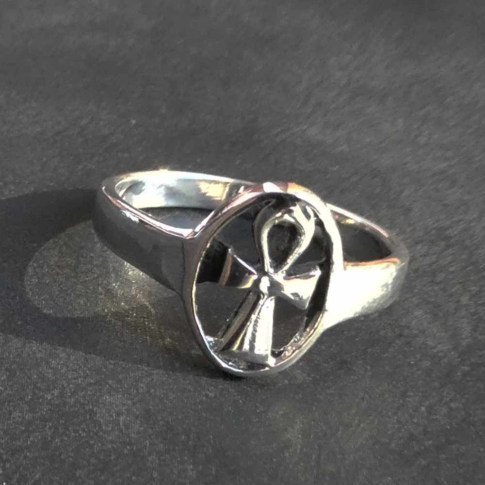 Ankh Ring 925 Silber Damenring Ägypten Scghlüssel des ewigen Lebens