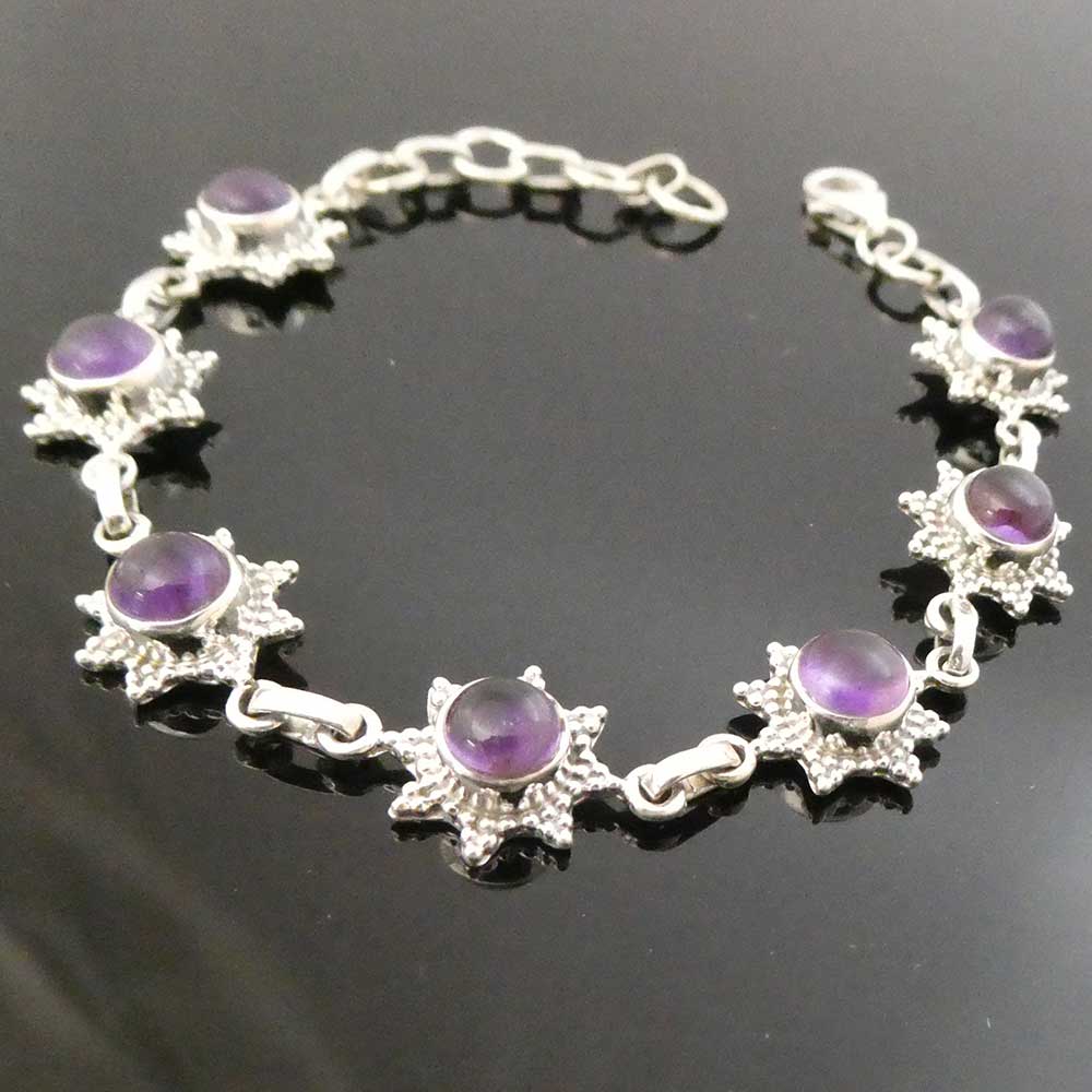 Silber Armschmuck Amethyst Armband