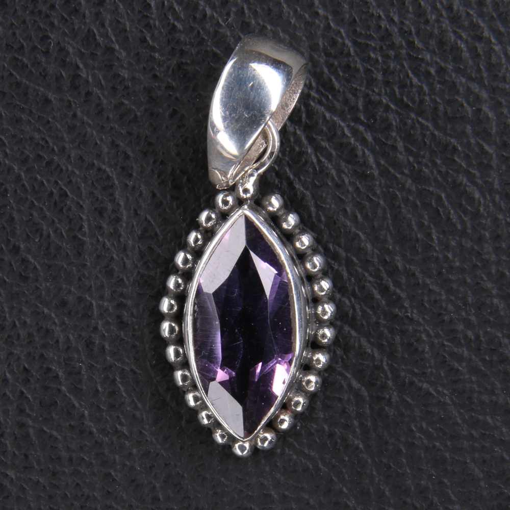 edler Amethyst Steinschmuck Silber
