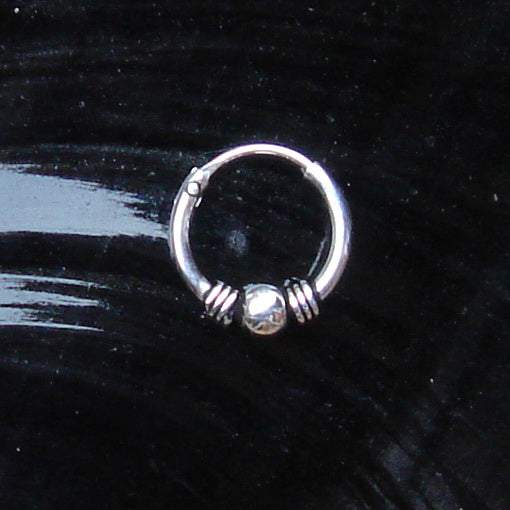Creole 10mm / 1,2mm Kugel 925 Silber