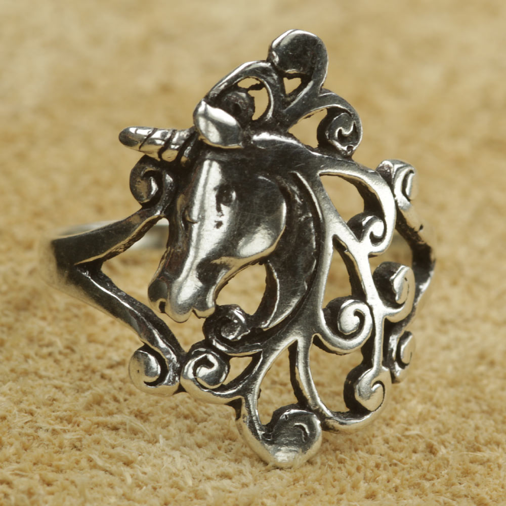 Einhorn Schmuck Silberring 