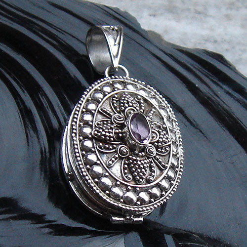 Amethyst Medaillon Schmuck