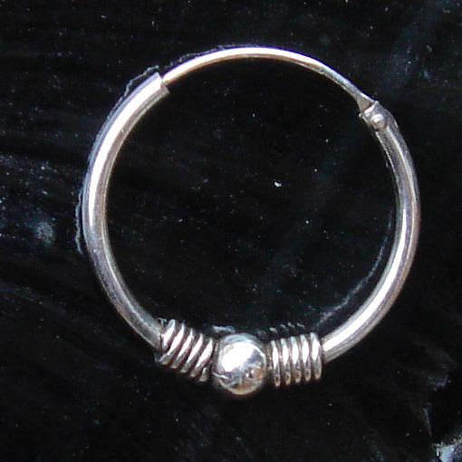 Creole 20mm / 1,6mm Kugel 925 Silber