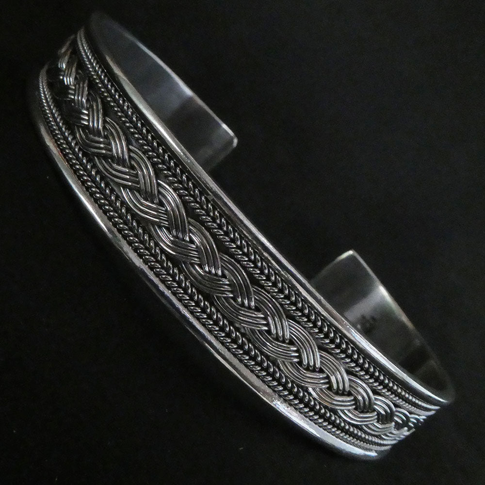 Armschmuck Herren 12mm Stärke 925 Silber Wikinger Stil