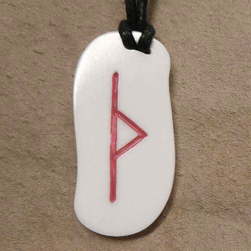 Knochen Rune 3 thurisaz th Schmuck Anhänger Kette Talisman Online