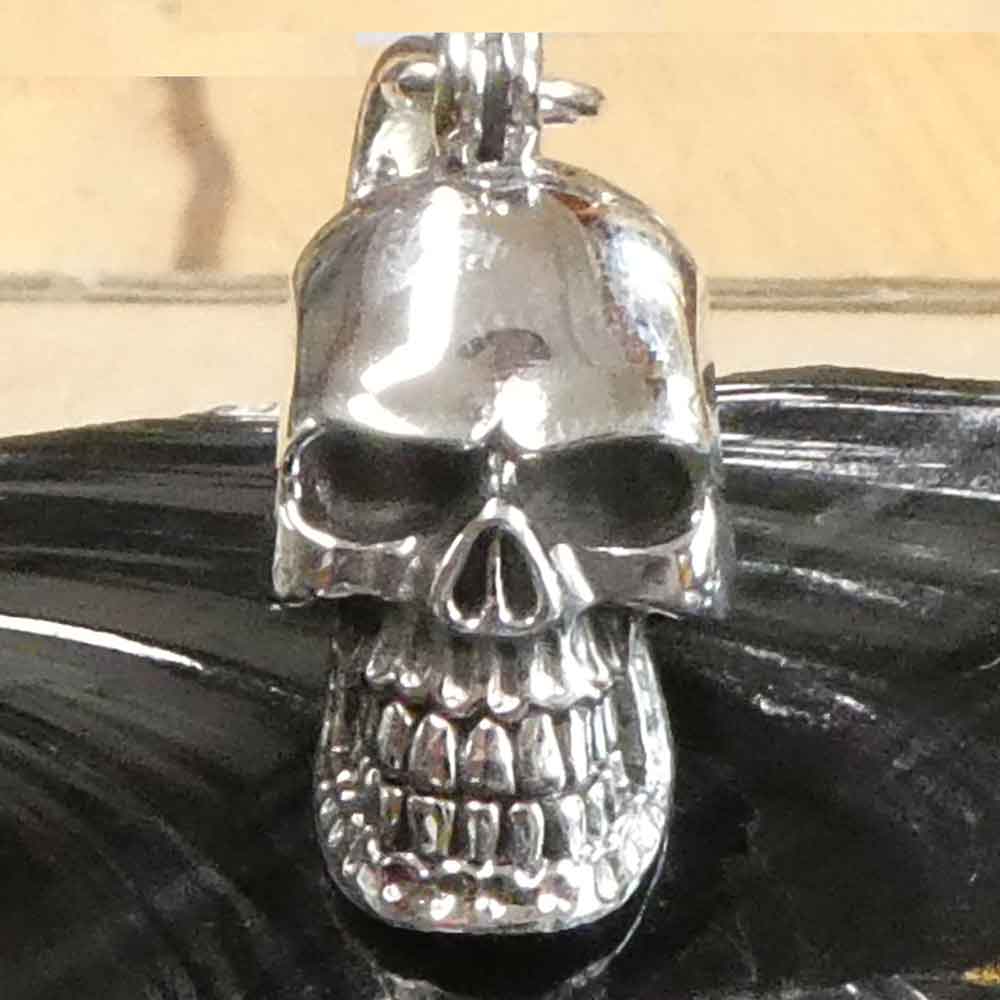 Totenkopf Schmuck Skull 925 Silber großer Anhänger Gothik