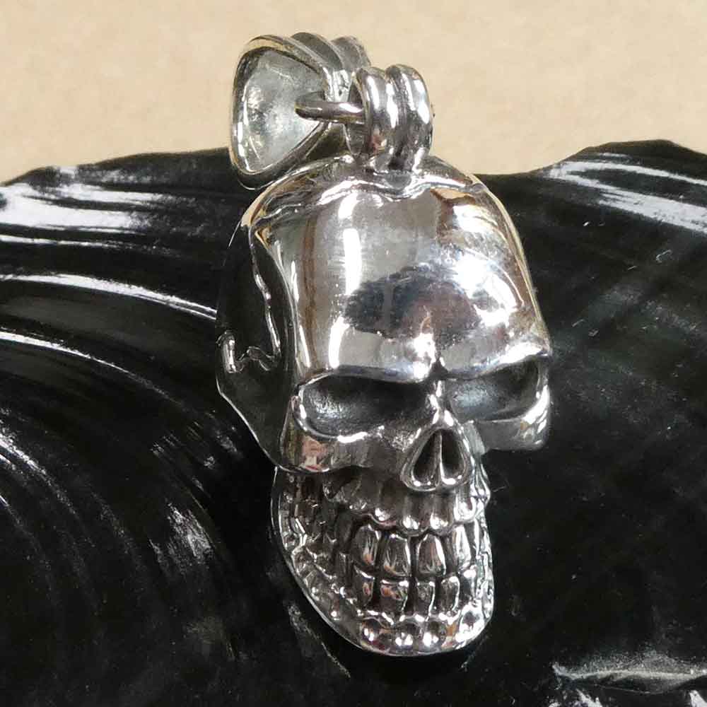 Totenkopf Schmuck Skull 925 Silber großer Anhänger Gothik | Kettenanhänger