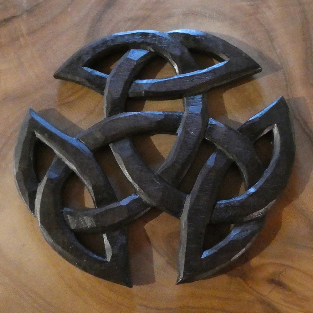 Keltische Schnitzerei Holz Kunst Handwerk