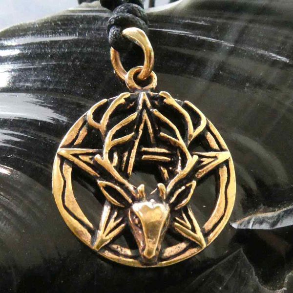 Pentagramm Bronze Schmuck Anhänger