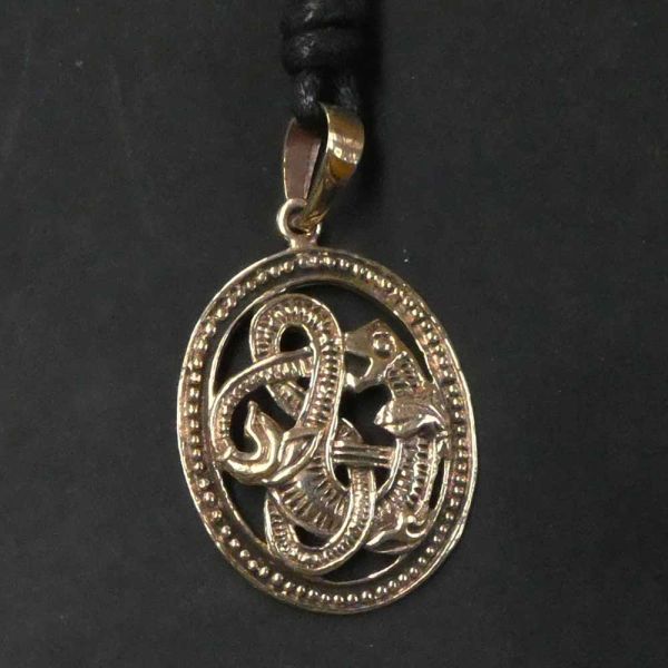 Keltische Schlange Bronze Schmuck Anhänger keltisch Mittelalter