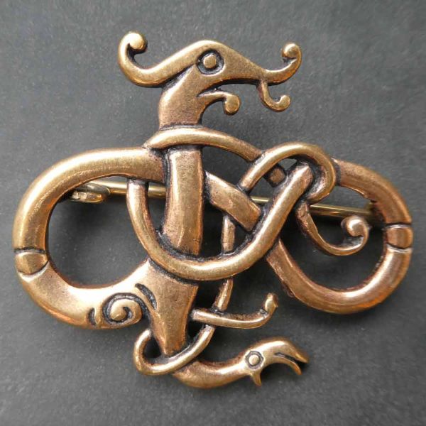 Bronze Brosche Celtic Beast