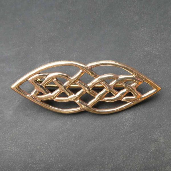 Bronze Brosche Keltenknoten keltischer Schmuck