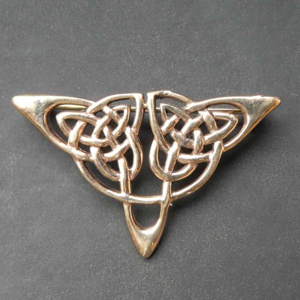 Bronze Brosche Dreieck Keltenknoten