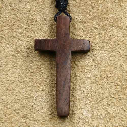 Kreuz Holzschmuck christlicher Anhänger