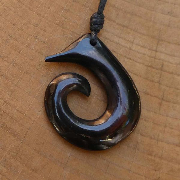 Spirale Maori Kette Schmuck Hornmuck Horn 