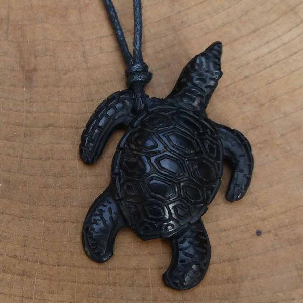 Schildkröte Schmuck geschnitzt aus Horn Handarbeit Fairtrade