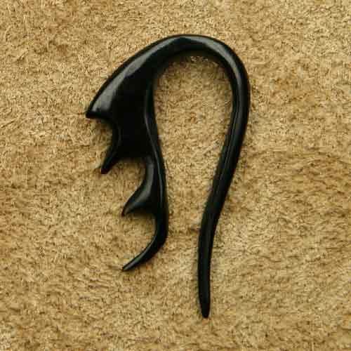 Piercing Horn Tribalhaken 3,5mm Ohrschmuck