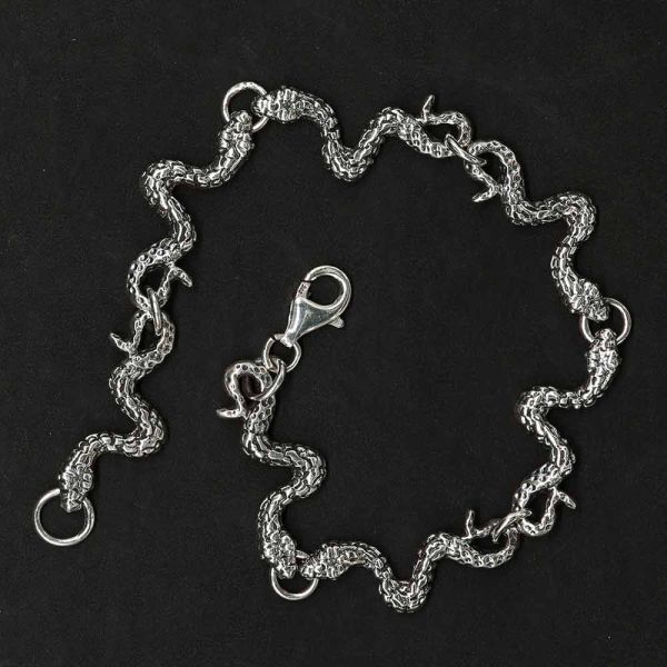 Armband exklusiv 925 Silber Schlangen Armband für Damen