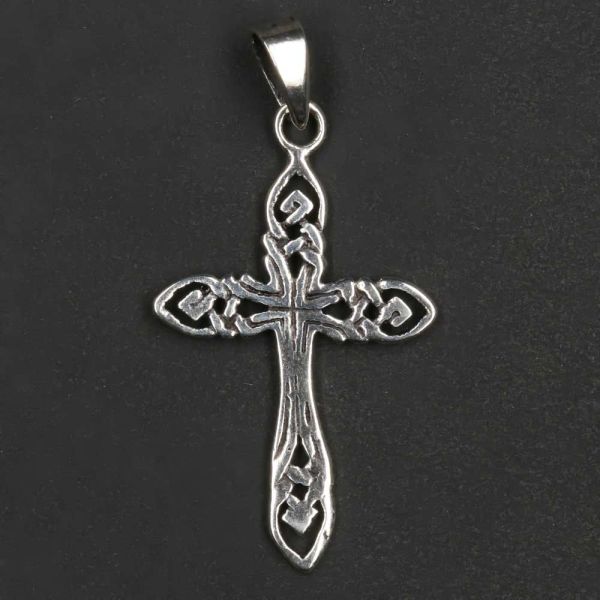 Keltisches Kreuz Kettenanhänger 925er Silber Keltenkreuz
