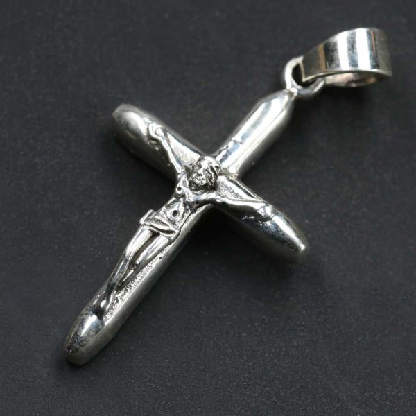 Kruzifix 925 Silber Anhänger Kreuz Christen Schmuck