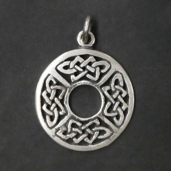 Amulett mit Keltischen Knoten Schmuck Kettenanhänger 925 Silber reduziert Ausstellungsstück