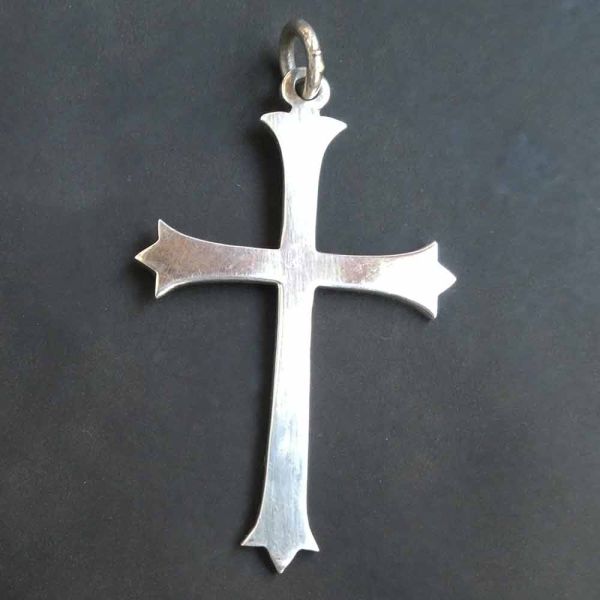 Großes Kreuz Schmuck Kettenanhänger 925 Silber reduziert Ausstellungsstück