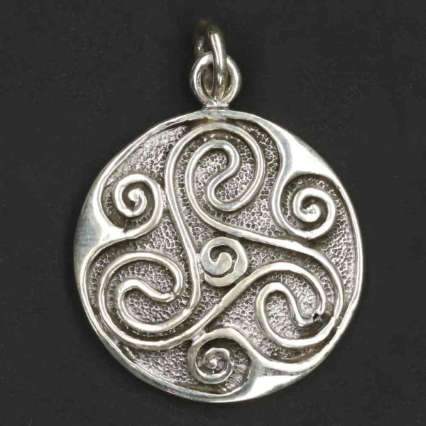 Keltisches Triskel 925 Silber Kettenanhänger ausgefallener Anhänger