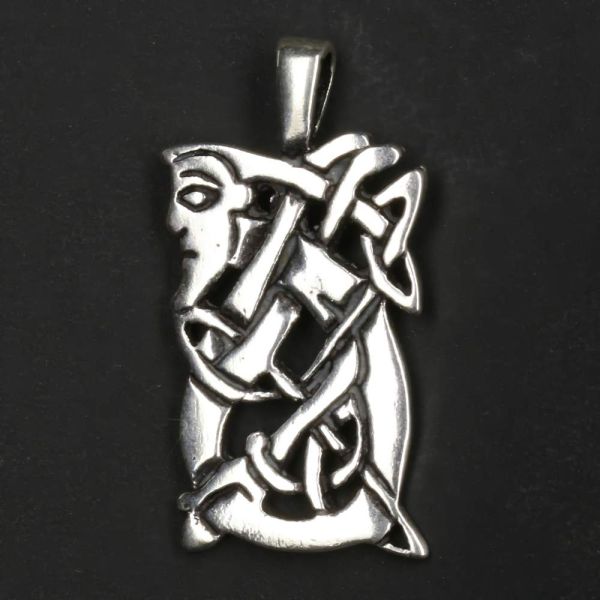 Celtic Man 925 Silber Kettenanhänger ausgefallener Anhänger Kelten