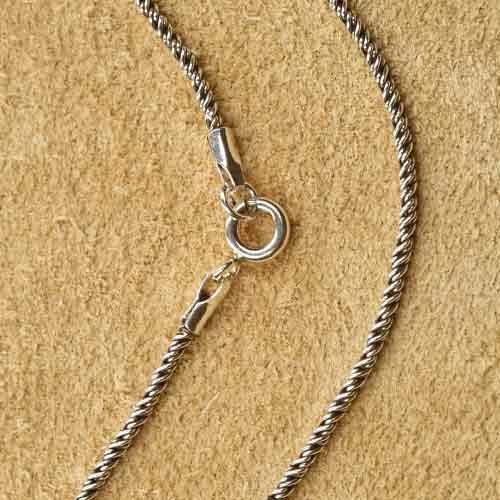 Silberkette gedreht ausgefallene Halskette