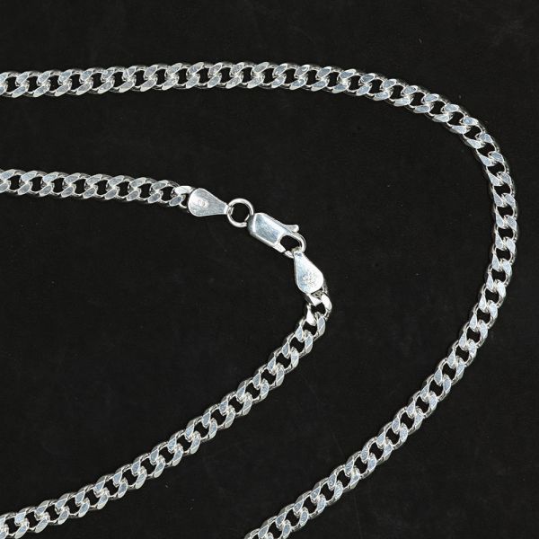 Silberkette Panzerkette 5mm edle Halskette Juweliersqualität Made in Italy