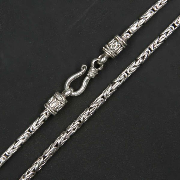 Silberkette Königskette Handarbeit Silber Damen Herren Halskette Wikinger