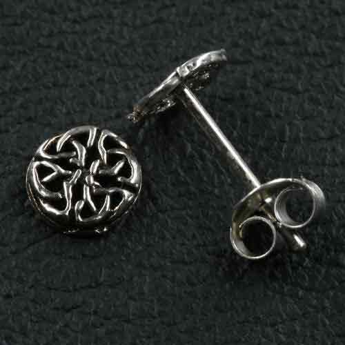 Vierjahreszeiten Keltische Ohrstecker 925 Silber Ohrring Keltenknoten