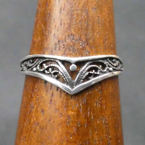 Damenring Filigran Silber Ring viele kleine Größen