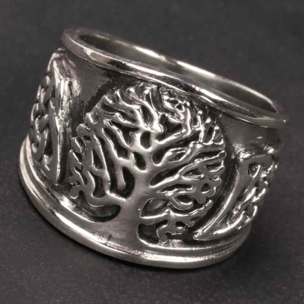 Lebensbaum Schmuck Ring Silber keltisch