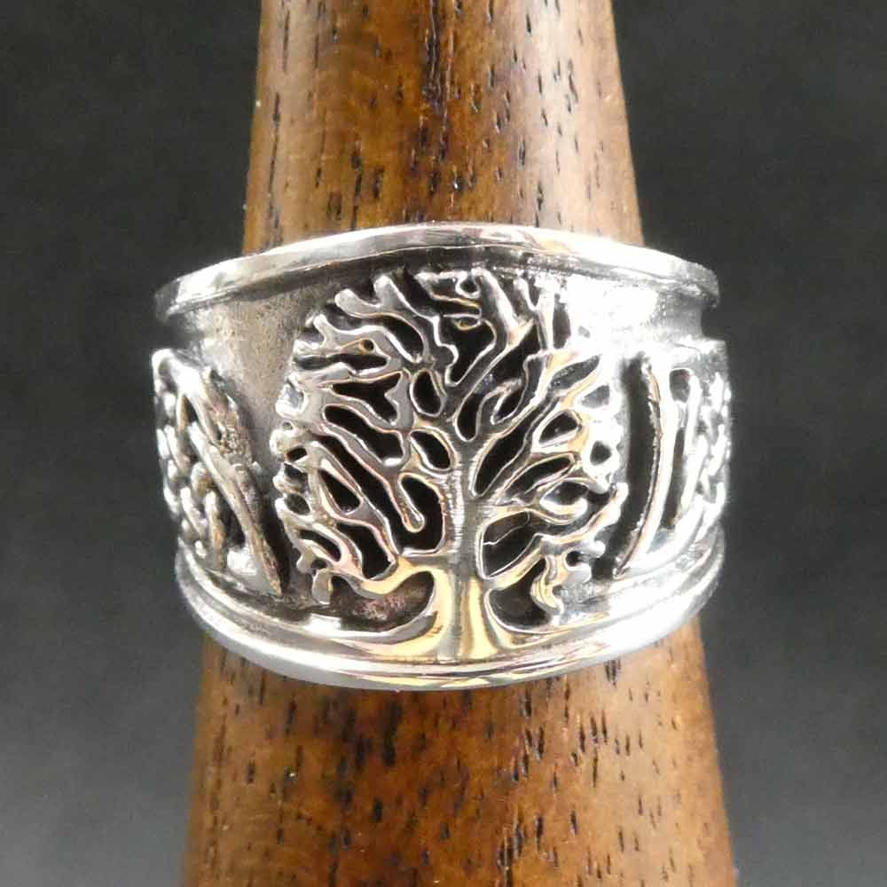Keltischer Ring Lebensbaum Silberschmuck