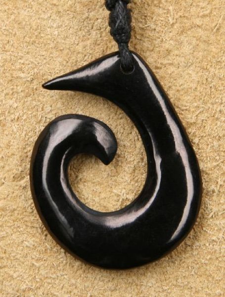 Spirale Maori Kette Schmuck Horn Knochen